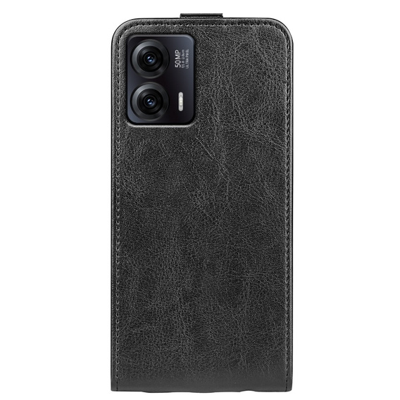Откидной чехол для Motorola Moto G73 5G, Flip, чёрный