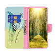 Откидной чехол для Xiaomi Redmi 13C / Poco C65, Wallet, feather, синий