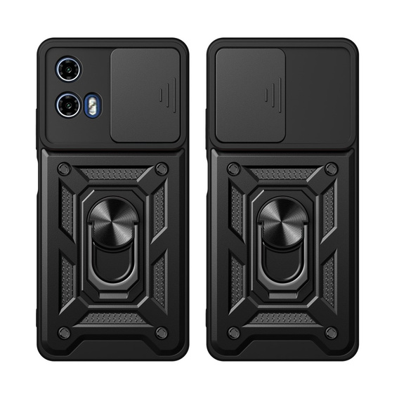 Чехол NOX Camera Slide Motorola Moto G24 / G24 Power / G04, CamShield Slide, чёрный