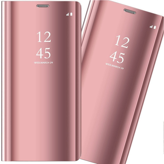 Чехол до Samsung Galaxy A72 5G, Clear View, розовый rose gold