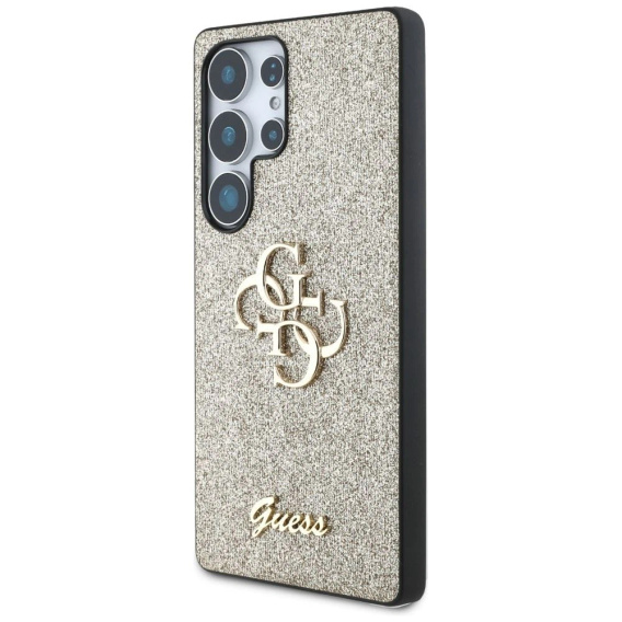 Чехол GUESS Fixed Glitter Big 4G Logo для Samsung Galaxy S25 Ultra