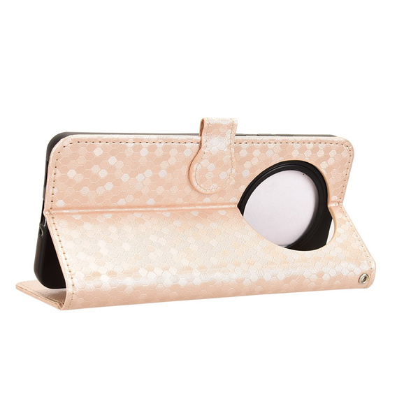 Флип-кейс для Oppo Reno 12FS / 12F, Wallet Rhombus, розовый