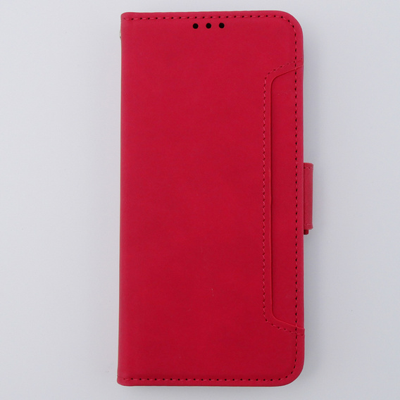 Откидной чехол для Motorola Moto G54 5G, Card Slot, красный