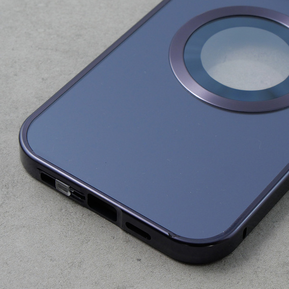 Чохол для iPhone 12 Pro, Dual Glass, для Magsafe, фіолетовий