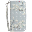 Откидной чехол для Motorola Edge 50 Pro 5G, Wallet, Magnolia Flowers серый