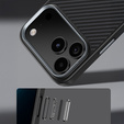 Чехол BENKS Kevlar Armor PRO Carbon Fiber 600D A070 для MagSafe с активной кнопкой для iPhone 17 Pro Max
