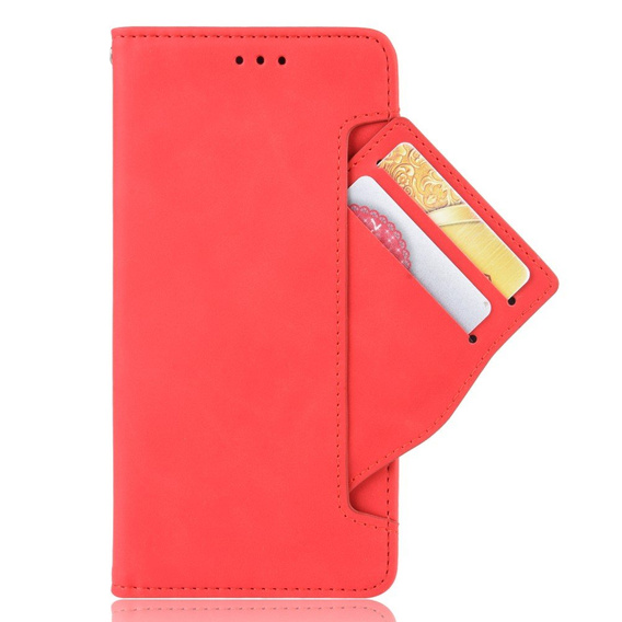 Откидной чехол для Realme C31, Card Slot, красный
