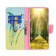 Откидной чехол для Motorola Moto G84 5G, Wallet, feather, синий