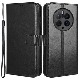 Откидной чехол для Huawei Mate 50 Pro 4G, Crazy Horse Wallet, чёрный