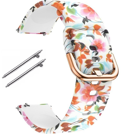 Ремінець Smooth до Samsung Galaxy Watch Active 22mm, Bird and Flower