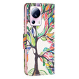 Чохол-книжка для Xiaomi 13 Lite, Wallet, tree of life, білий
