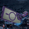 Чохол для Samsung Galaxy S24 Ultra, ERBORD Impact Guard, MagSafe, темно-фіолетовий