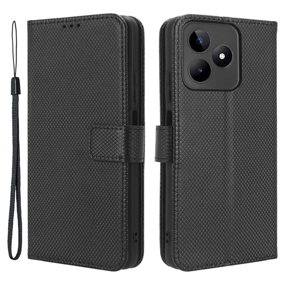 Чохол-книжка для Realme Note 50, Wallet Smart Magnet, чорний