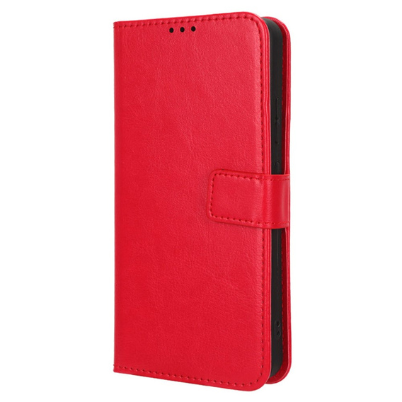Футляр з клапаном для Infinix Smart 7 HD 4G, Crazy Horse Wallet, червоний