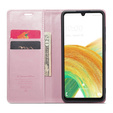 Флип-кейс CASEME для Samsung Galaxy A33 5G, Waxy Textured, розовый