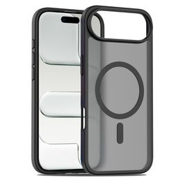Матовый чехол для iPhone Air, для MagSafe, полупрозрачный черный