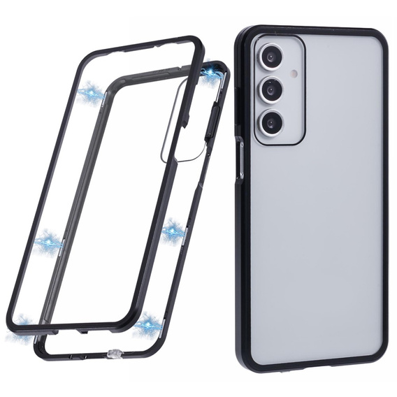 Чохол для Samsung Galaxy A16, Magnetic Dual Glass, чорний