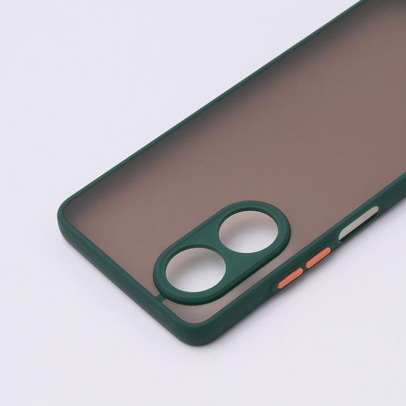 Тонкий корпус для Oppo A78 5G, Slim, прозрачный / зелёный