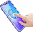 Чехол до iPhone XR, Suritch Full Body Marble, фиолетовый