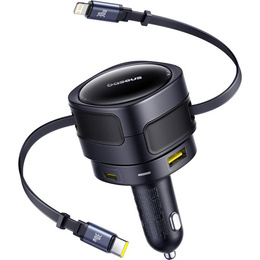 Baseus Автомобильное зарядное устройство 2-Port USB i USB Type-C PD40W/QC3.0 - Grey