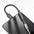 Аудіоперехідник USB-C на міні-джек 3,5 мм для смартфонів з портом USB-C без роз'єму AUX