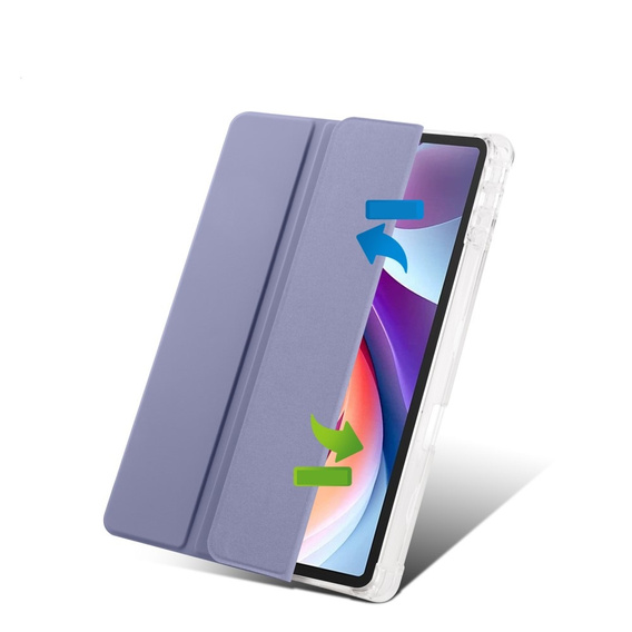 Чохол для Lenovo Tab M11, Smartcase Hybrid, з місцем для стилуса, фіолетовий