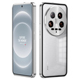 Чохол для Xiaomi 14 Ultra, Magnetic Dual Glass, сріблястий