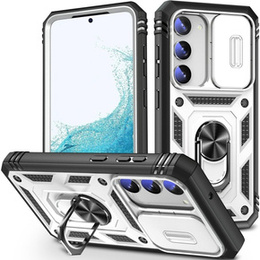 Чохол NOX Camera Slide Samsung Galaxy S23, CamShield Slide, CamShield Slide, білий / чорний