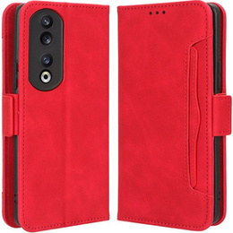 Футляр з клапаном для Honor 90, Card Slot, червоний