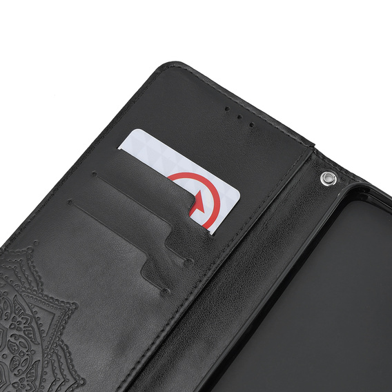 Чохол-книжка для Oppo A38 4G / Oppo A18 4G, Mandala, чорний