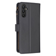 Откидной чехол для Samsung Galaxy A25 5G, Wallet Zipper Pocket, чёрный