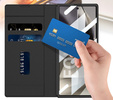 Чехол-кошелек с клапаном карбоновый черный для Samsung Galaxy Z Fold 7 5G