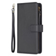 Откидной чехол для Samsung Galaxy A25 5G, Wallet Zipper Pocket, чёрный