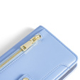 Откидной чехол для Samsung Galaxy S23, Wallet Zipper Pocket, синий