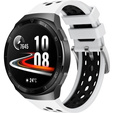 Силіконовий ремінець для Huawei Watch GT 2e, White / Black