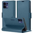 Чохол для Oppo Reno 13, ERBORD Glossy Litchi, гаманець з клапаном, м'яти