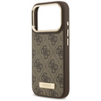 Чехол GUESS 4G Logo Plate MagSafe для iPhone 17 Pro