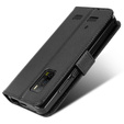 Откидной чехол для Ulefone Armor X10 / X10 Pro, Wallet Smart Magnet Case, чёрный