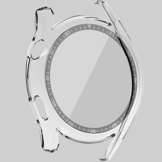2в1 чохол та захисне скло для годинника Huawei Watch GT 3 46mm, прозорий