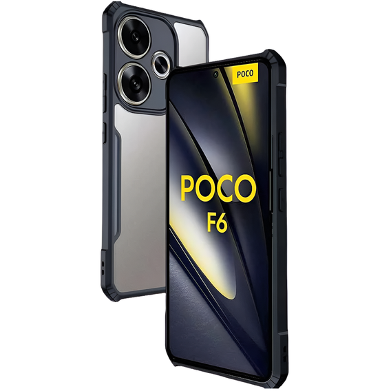 Чехол до Xiaomi Poco F6, AntiDrop Hybrid, чёрный