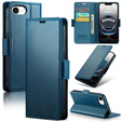 Чохол для Iphone 16E, ERBORD Glossy Litchi, гаманець з клапаном, м'яти