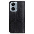 Чехол до Motorola Moto G24 / G24 Power / G04, Wallet Litchi Leather, чёрный