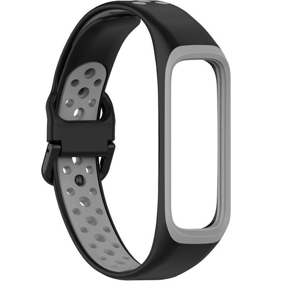 Силиконовый ремешок для Samsung Galaxy Fit 2 SM-R220, Black / Grey