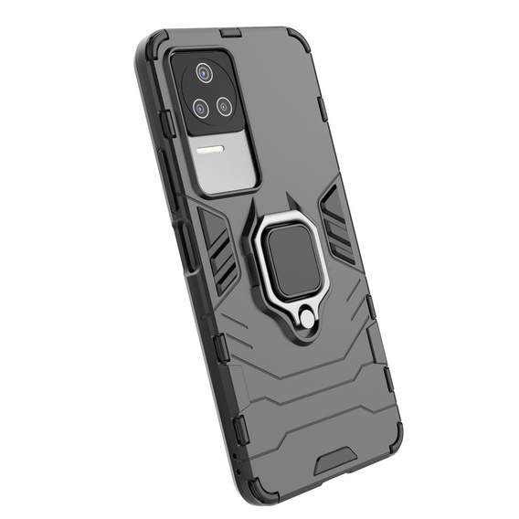 Чехол до Xiaomi Poco F4 5G, Kickstand Ring, чёрный