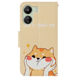 Откидной чехол для Xiaomi Redmi 13C / Poco C65, Wallet, Akita Dog, кремового цвета
