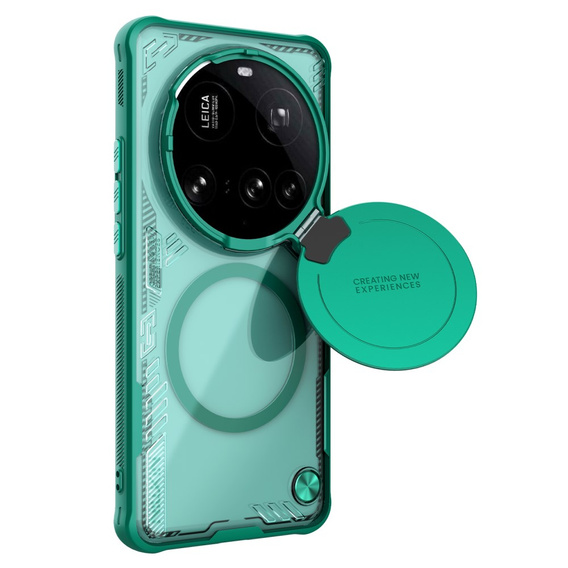 Чохол для Xiaomi 15 Ultra, броньований Nillkin, Icelade Prop, для Magsafe, зелений