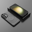 Чехол для Samsung Galaxy S25, Ripple Kickstand, для MagSafe, черный