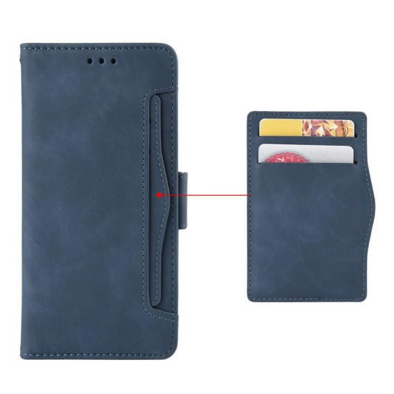 Откидной чехол для Infinix Hot 50 4G, Card Slot, темно-синий