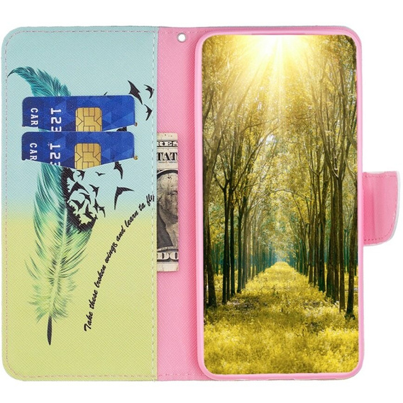 Чохол-книжка для Samsung Galaxy A05s, Wallet, Feather, м'яти