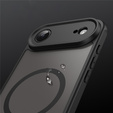 Матовый чехол для iPhone Air, для MagSafe, с защитой камеры, матовый черный
